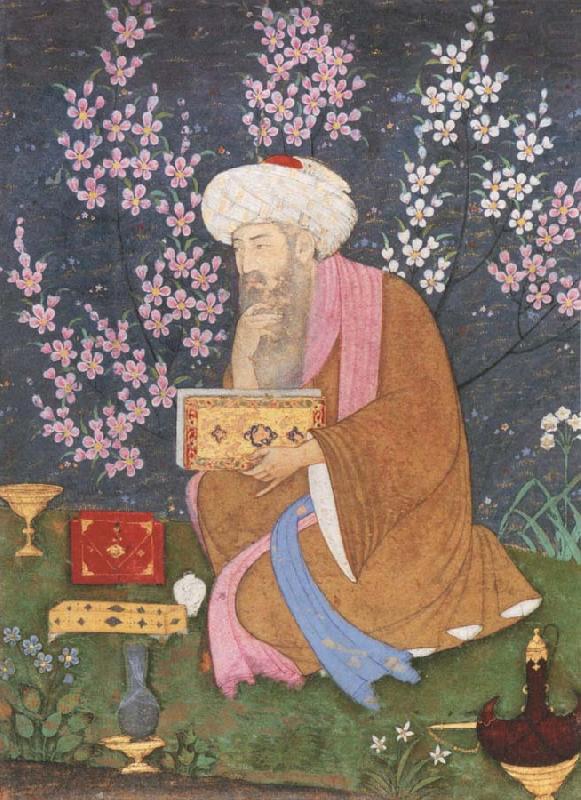 Ali of Golconda Poet in a garden china oil painting image